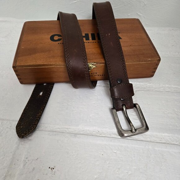 Other - SZ 38 Genuine Leather Brown Belt